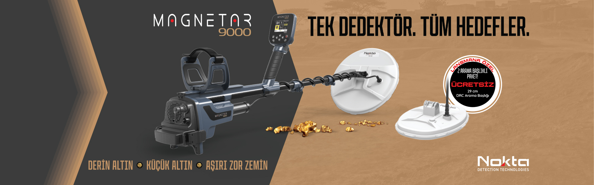 MAGNETAR 9000 PULSE ALTIN DEDEKTÖRÜ - Slider